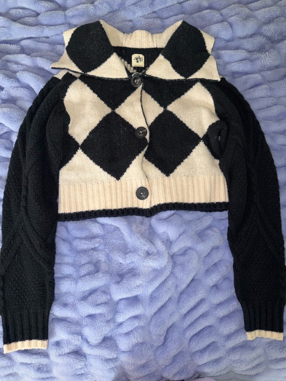 Free People - We the Free Joy Diamond Polo Cardigan